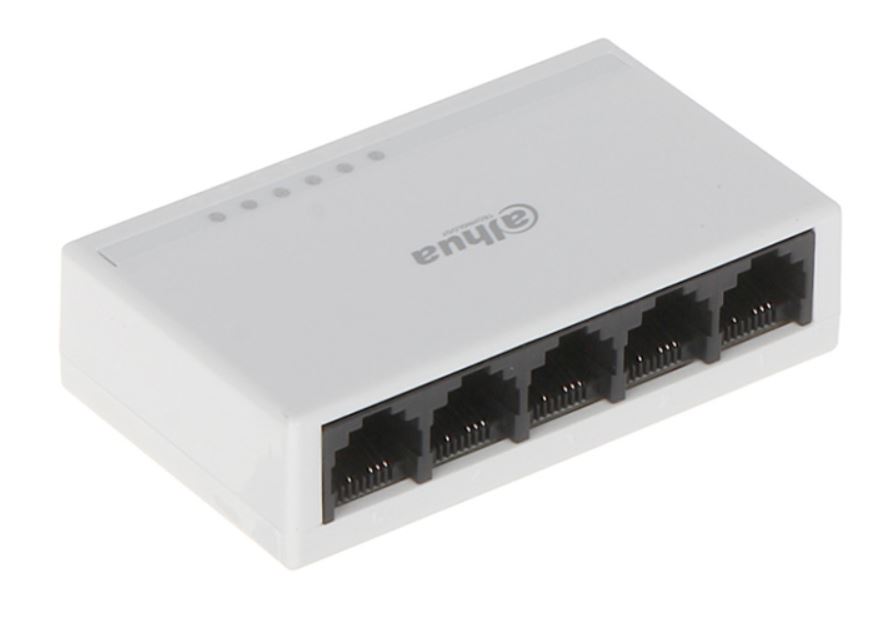 5 portos 10/100Mbps hálózati kapcsoló, Dahua PFS3005-5ET-L-V2